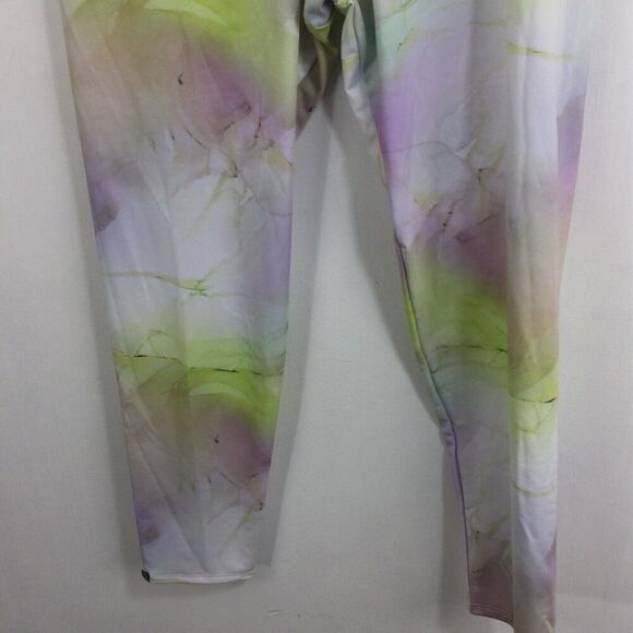 Onzie Womens White Journey Printed High-Rise Wide Waist Legging Pants Sz 1X NWT - Picture 3 of 10